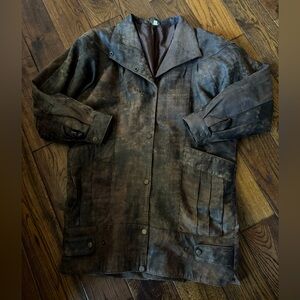 VTG ECHTES LEDER Leather Lining Jacket Women’s Size Large